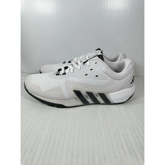 Adidas Dropset Trainer Low White Gray Shoes Mens Size 10.5 GW3904 BRAND NEW main image 4